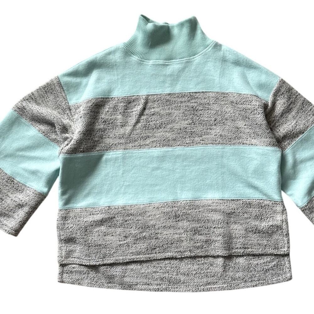 Daily Practice By Anthropologie Oversized Striped Sweater Mint Size Large - Picture 9 of 12